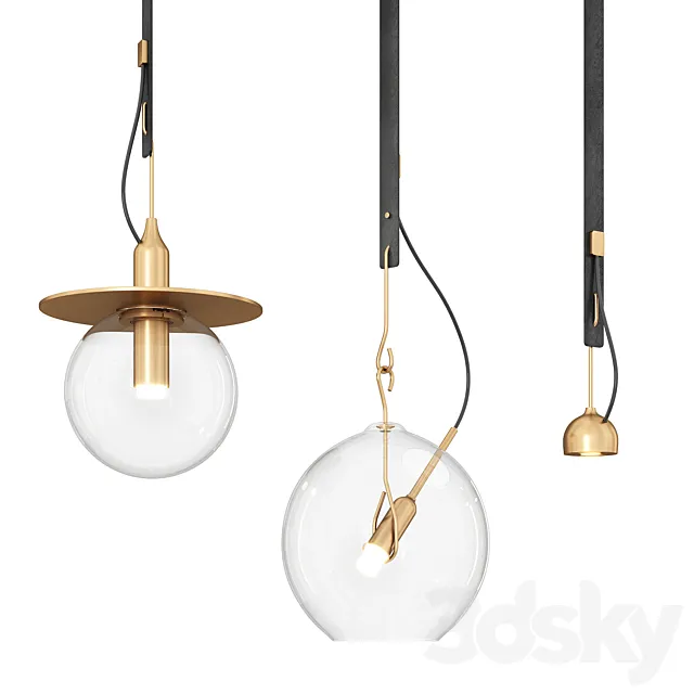 Italian pendant lamp Viabizzuno Sul Sole Va 3D Model