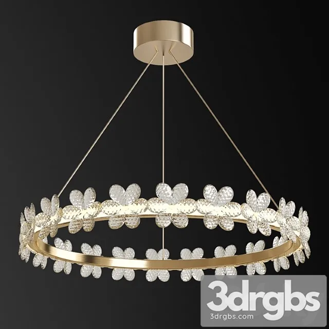 Italian single ring living room pendant light 3D Model Download