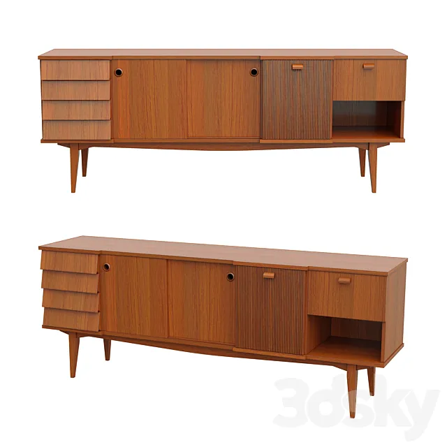 Italian vintage chest of drawers 3DModel Italian vintage chest of drawers 3DModel
