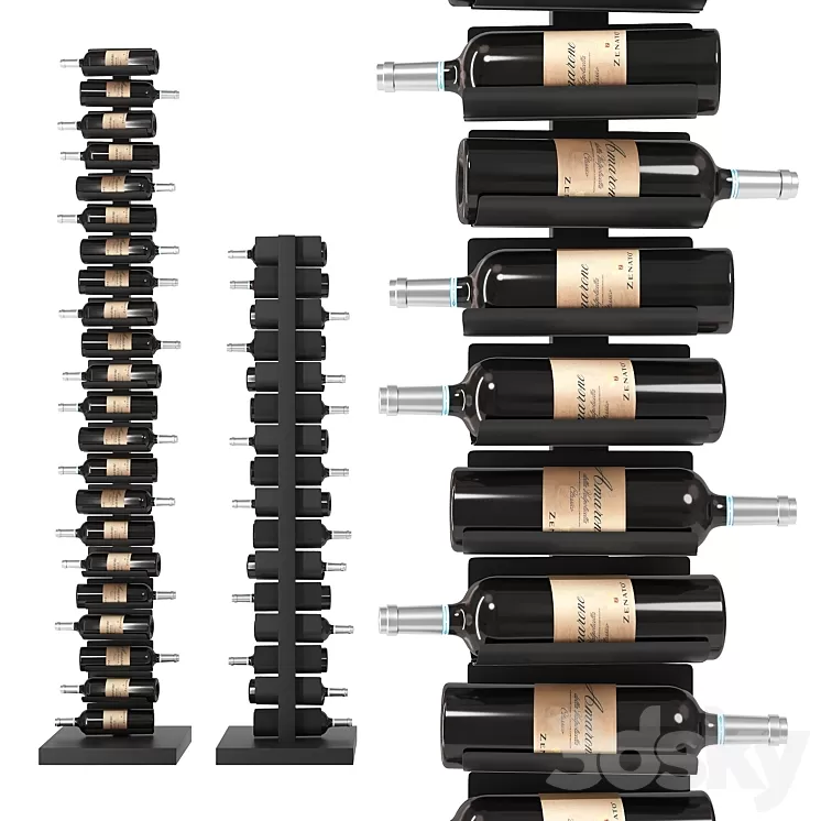 Italian Wine Rack Opinion Ciatti Ptolomeo Vino 3D Model