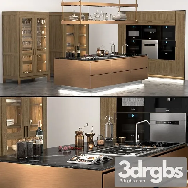 Italiana arclinea kitchen 3D Model Download