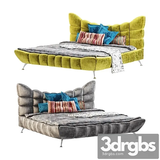 Italianskaia Stilnaia Sovremennaia Krovat Cloud 7 Ot Bretz 3D Model Download