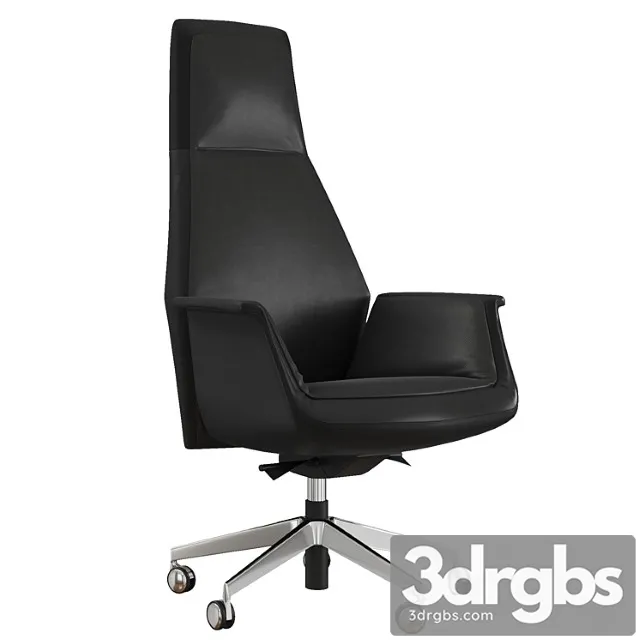 Italianskoe Rabochee Kreslo Rukovoditelia Downtown Ot Poltrona Frau 3D Model Download