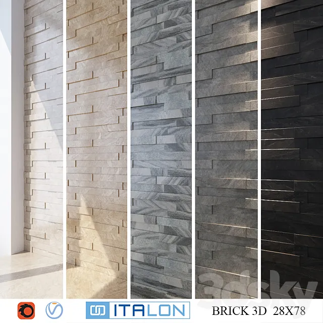 ITALON CLIMB BRICK 3D 28×78 3DModel ITALON CLIMB BRICK 3D 28×78 3DModel