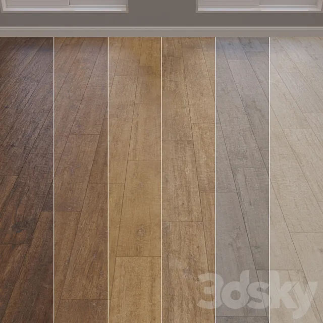 Italon Natural Life Wood full linear flooring 3D Model
