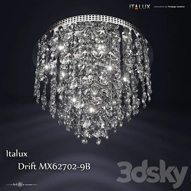 Italux Drift MX62702 9B 3DModel Italux Drift MX62702 9B 3DModel