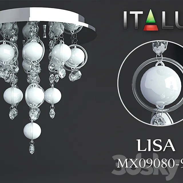 ITALUX LISA MX09080-9A 3D Model ITALUX LISA MX09080-9A 3D Model