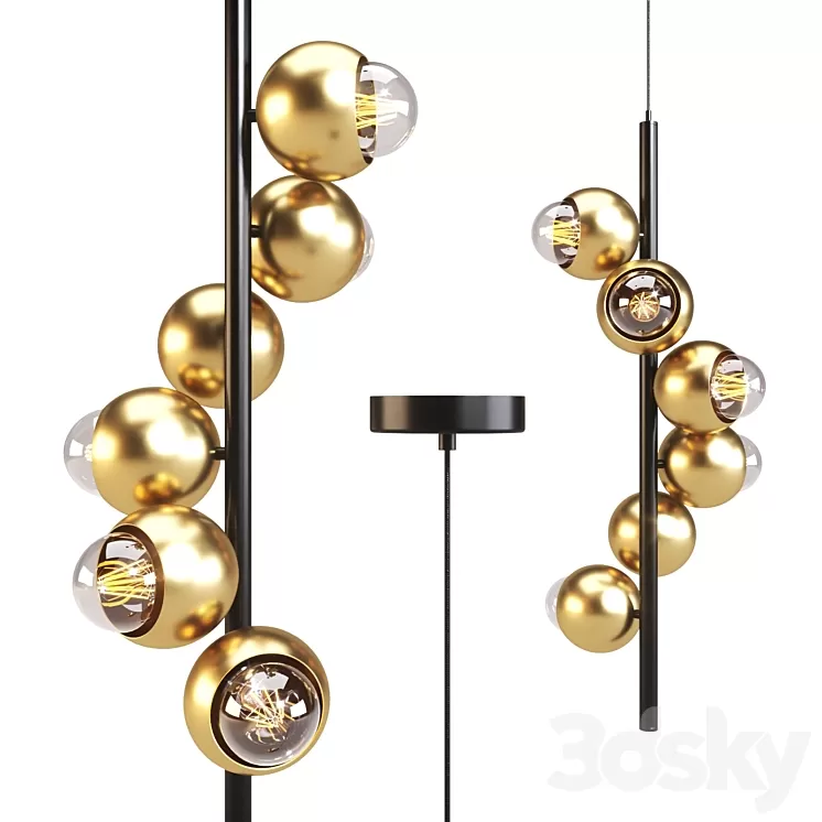 Italux: Pendant Lamp – Malmo 3D Model