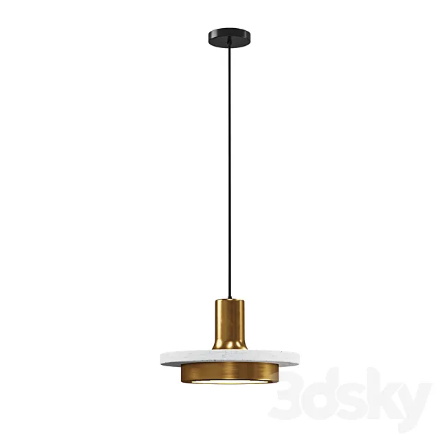Item: PD248A Pendant lamp CALCITE by Romatti white 3D Model Item: PD248A Pendant lamp CALCITE by Romatti white 3D Model