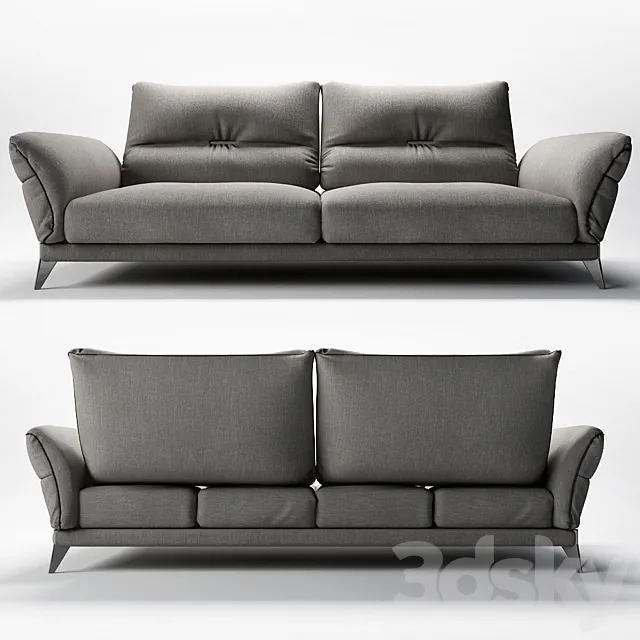 ITINERAIRE LARGE 3-SEAT SOFA 3DModel ITINERAIRE LARGE 3-SEAT SOFA 3DModel