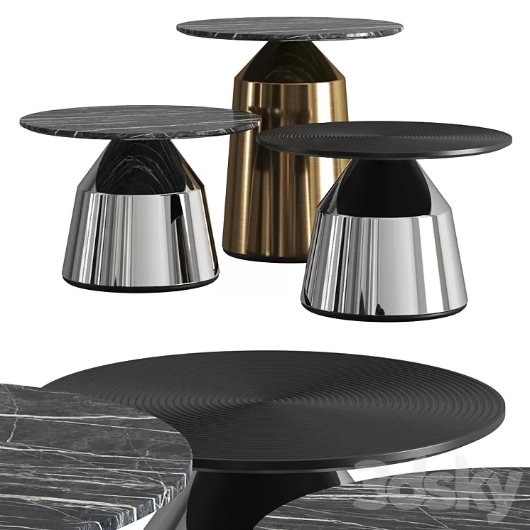 IvaDecorStudio Vertigo Coffee Tables 3D Model IvaDecorStudio Vertigo Coffee Tables 3D Model