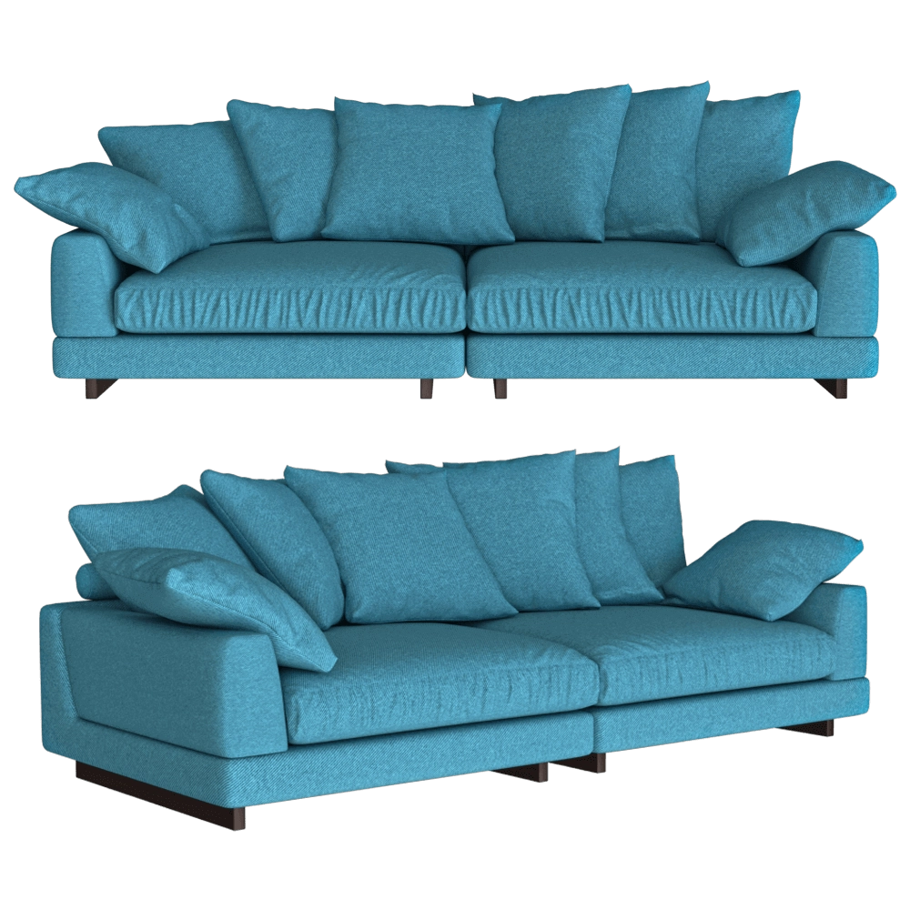Ivasa – Sofa Amur Puffy 3D Model Ivasa – Sofa Amur Puffy 3D Model