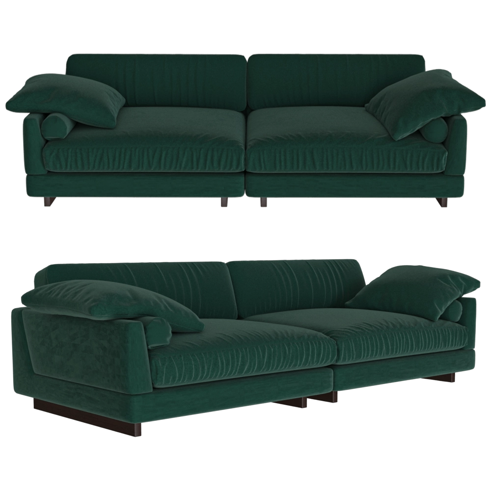 Ivasa – Sofa Amur slim straight triple 3D Model Ivasa – Sofa Amur slim straight triple 3D Model