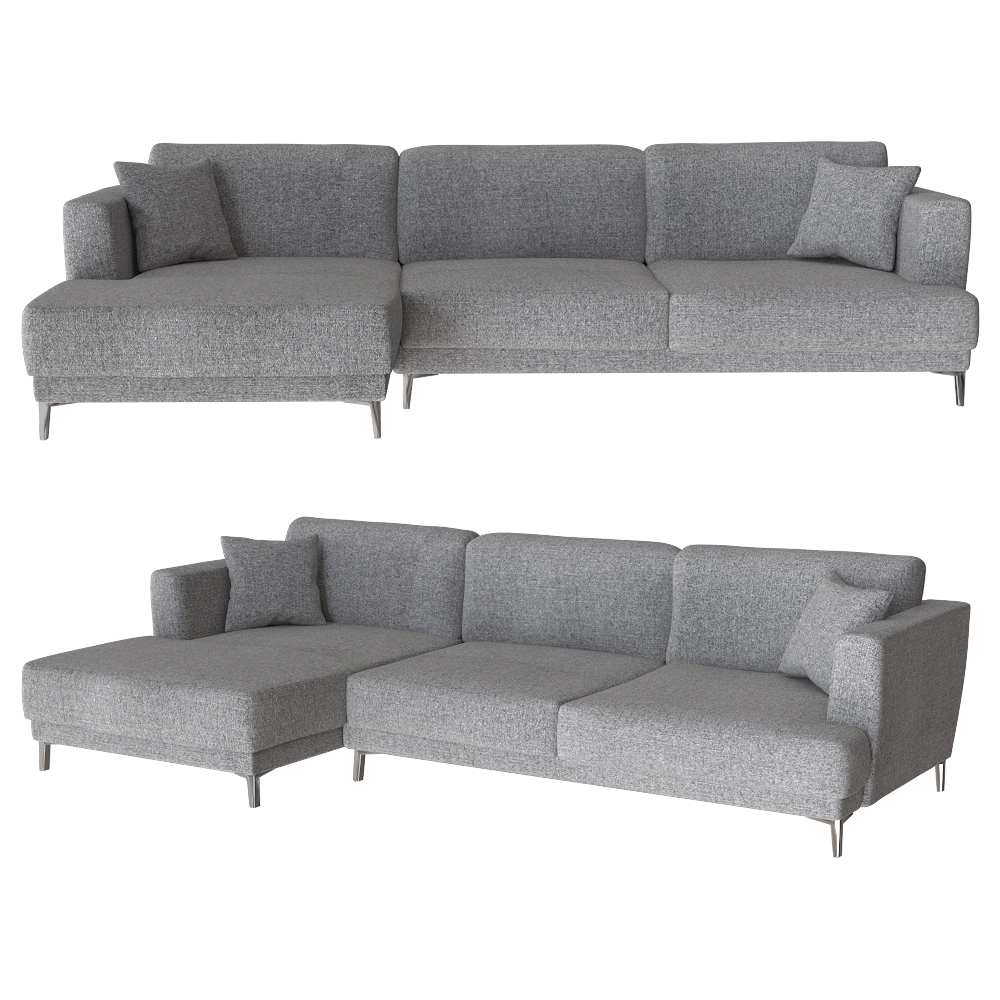 Ivasa – Sofa TAIGA corner triple 3D Model Ivasa – Sofa TAIGA corner triple 3D Model