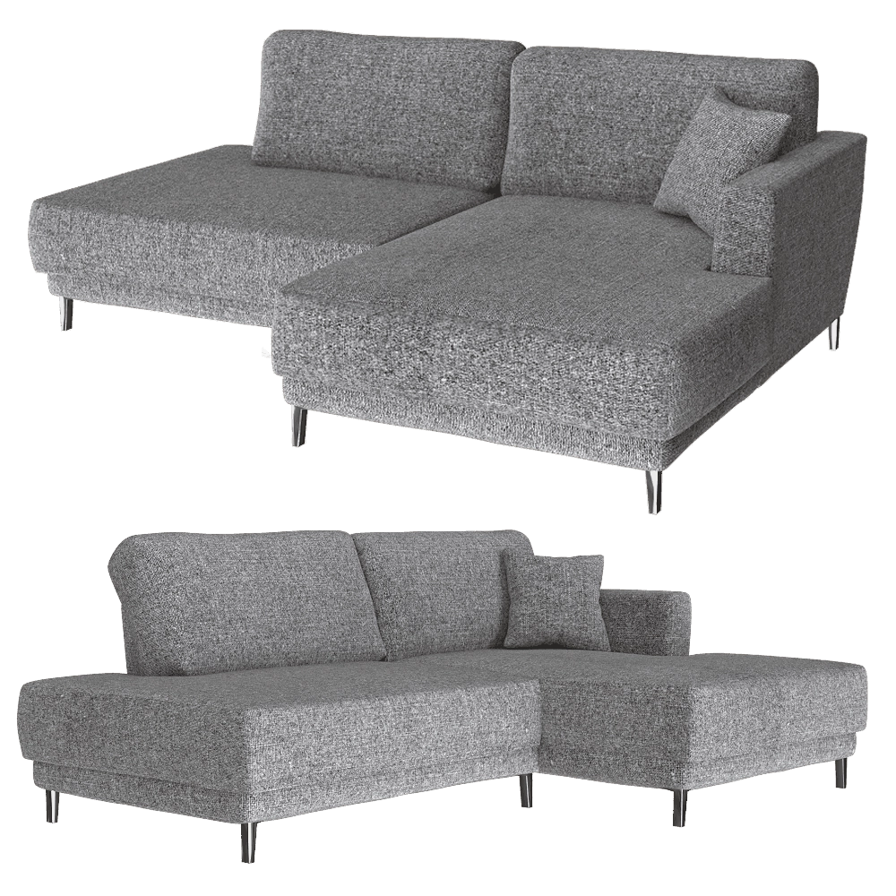Ivasa – Sofa TAIGA corner with ottoman without armrest small 3D Model Ivasa – Sofa TAIGA corner with ottoman without armrest small 3D Model