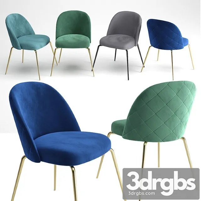 Ivonne dining chair 2 3D Model Download Ivonne dining chair 2 3D Model Download