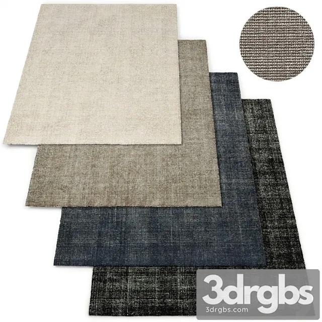 Izar Performance Handwoven Rug Collection Restoration Hardware 3D Model Download