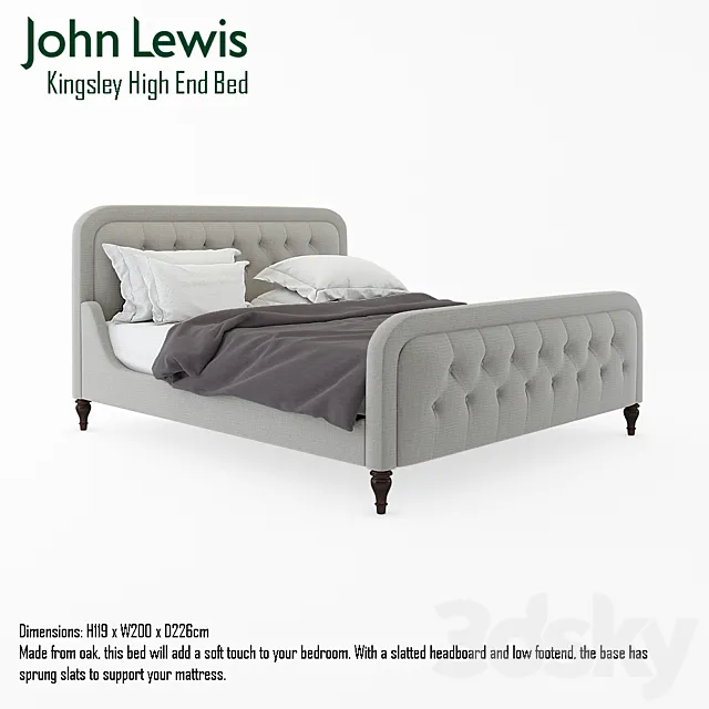 J Lewis Kingsley high end bed 3DModel