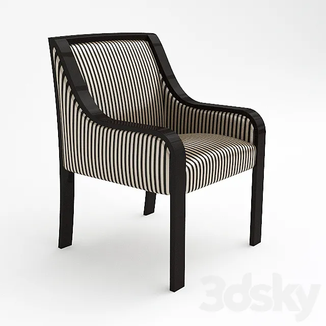 J Robert Scott Ribbon Dining Armchair 3D Model J Robert Scott Ribbon Dining Armchair 3D Model
