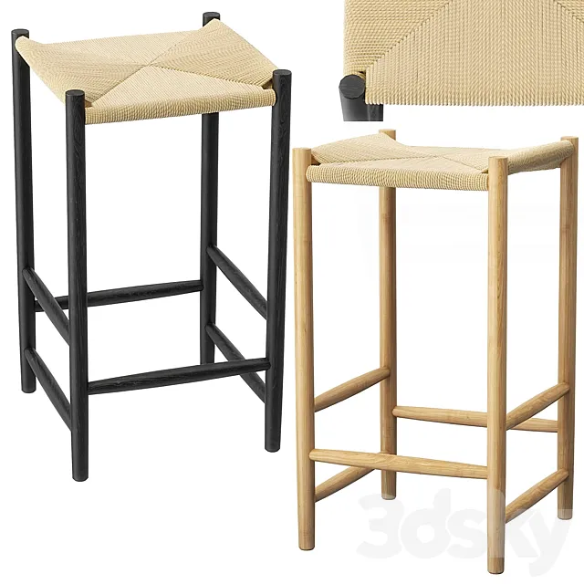J164C Counter stool 3D Model J164C Counter stool 3D Model