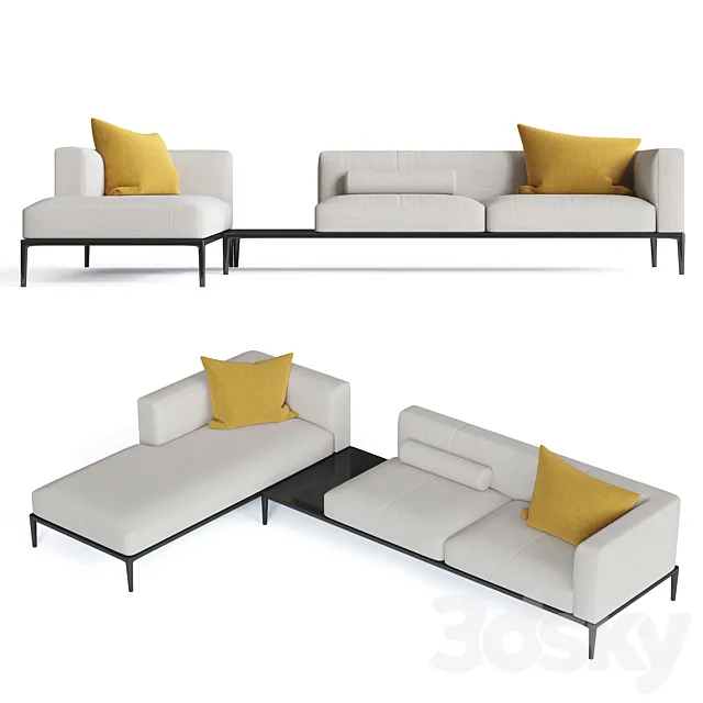 Jaan Living sofa by Walter Knoll 3DModel Jaan Living sofa by Walter Knoll 3DModel