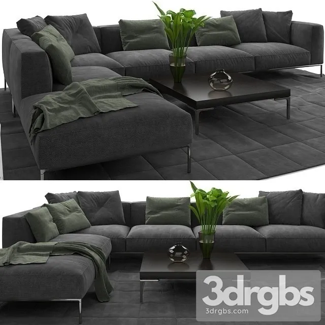 Jaan Living Sofa Fabric 3D Model Download Jaan Living Sofa Fabric 3D Model Download