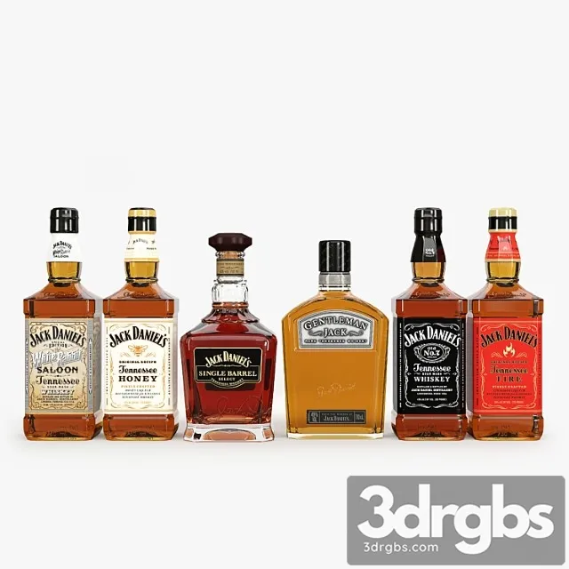 Jack daniel&_3 3D Model Download