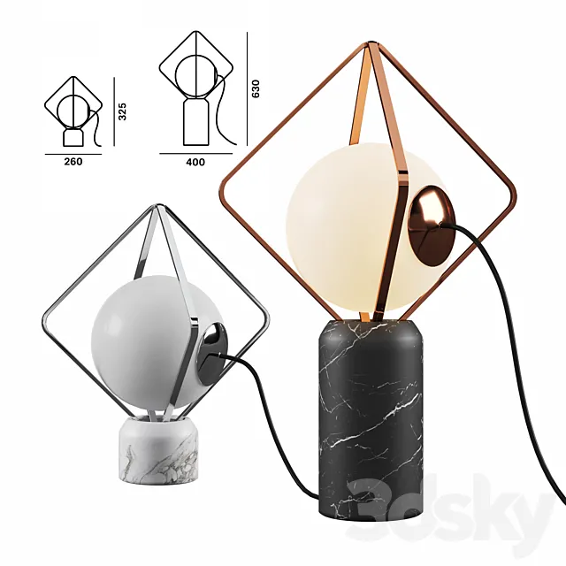 jack-olantern-brokis-table-lamp 3DModel jack-olantern-brokis-table-lamp 3DModel