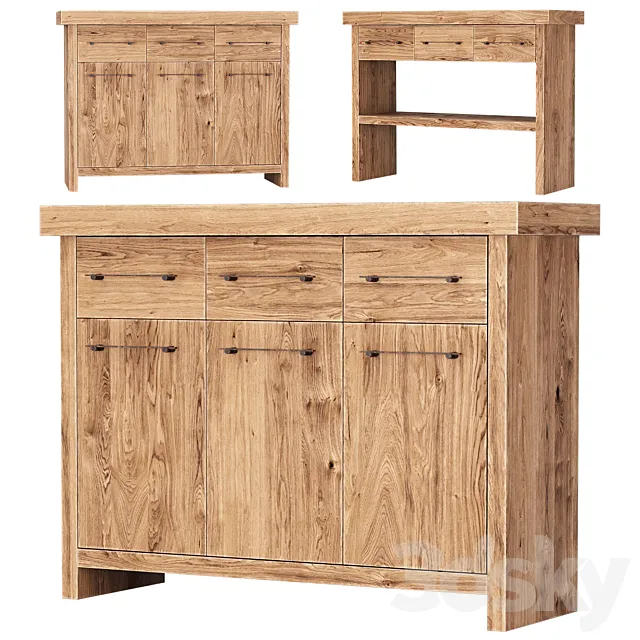 Jack Wooden Cabinet With Console _ Restaurant cabinets 3D Model Jack Wooden Cabinet With Console _ Restaurant cabinets 3D Model