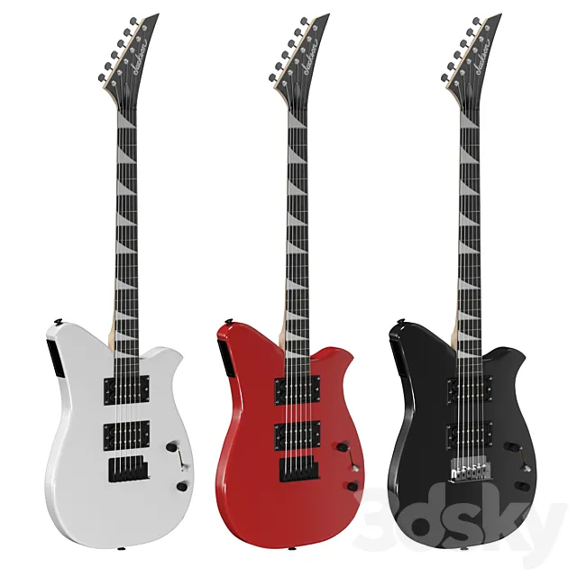Jackson Electric Guitar 3D Model