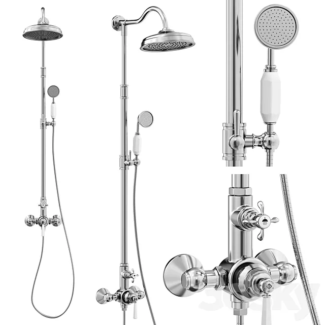 Jacob Delafon CLÉO 1889 shower 3D Model