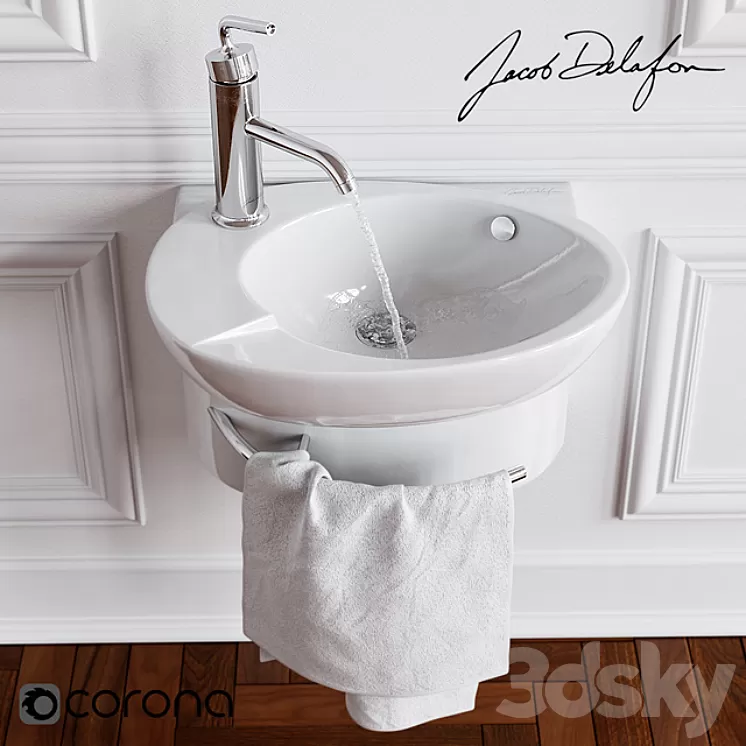 Jacob Delafon Presquile Purist 3D Model