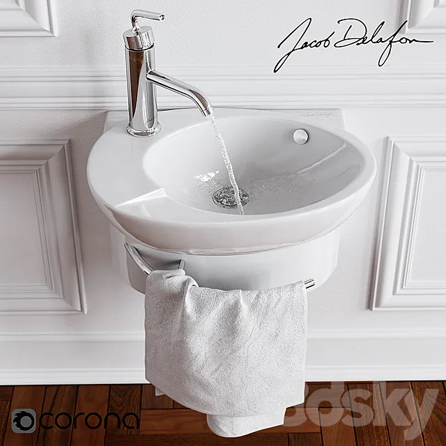 Jacob Delafon Presquile. Purist 3DModel Jacob Delafon Presquile. Purist 3DModel