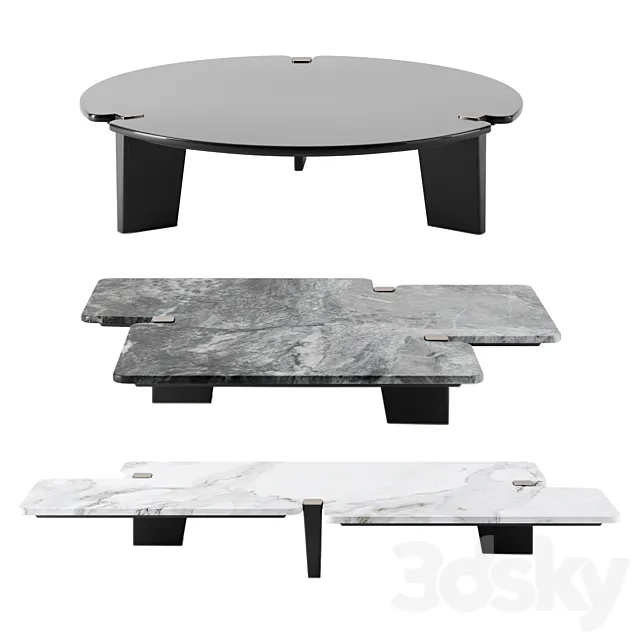 Jacob tables by Minotti 3D Model
