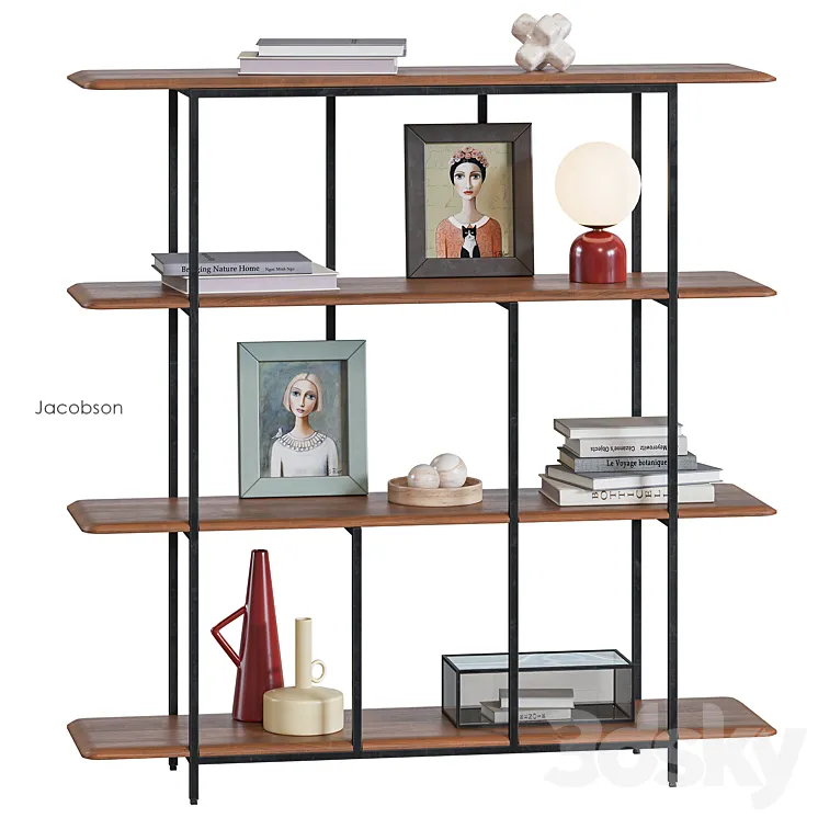 Jacobson Bookcase AM.PM 3D Model Free Download