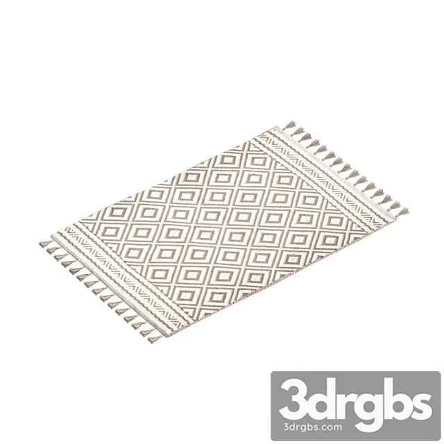 Jacquard Bath Mat HM 3D Model Download