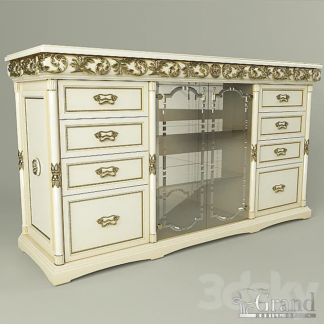 “Jacqueline” chest of drawers “Grand” 3DModel