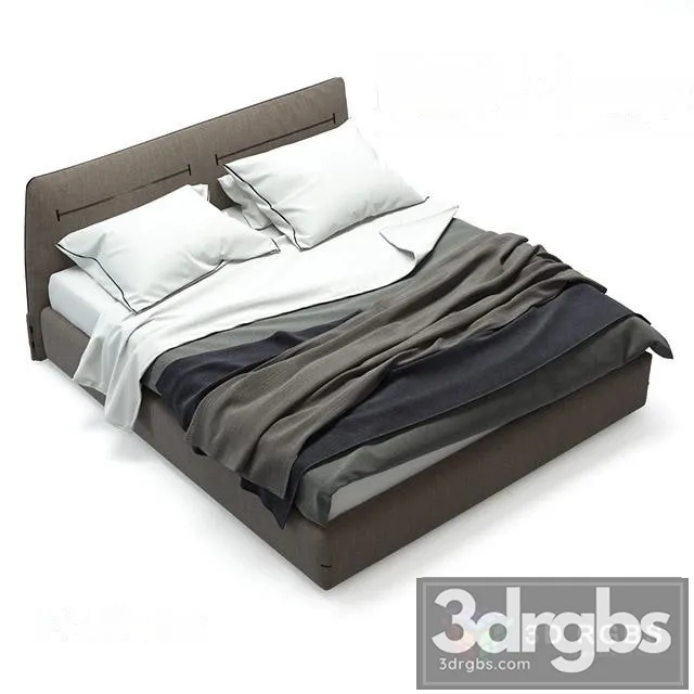 Jacqueline Poliform Bed 2 3D Model Download