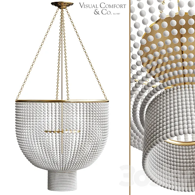 Jacqueline Two-Tier Chandelier by Visual Comfort 3D Model Jacqueline Two-Tier Chandelier by Visual Comfort 3D Model