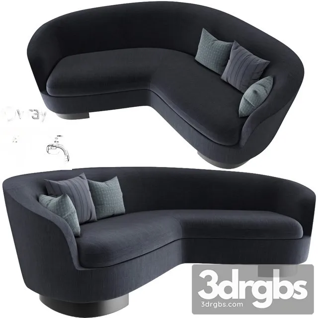 Jacques Curved Sofa 3D Model Download Jacques Curved Sofa 3D Model Download