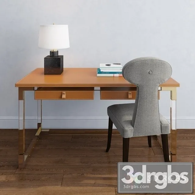 Jacques Desk Vera Chair 3D Model Download