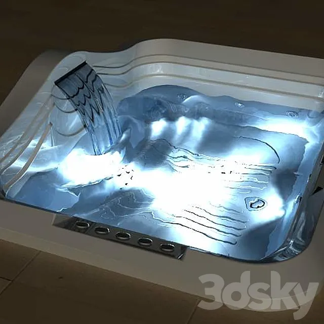 Jacuzzi fonte 3D Model Jacuzzi fonte 3D Model