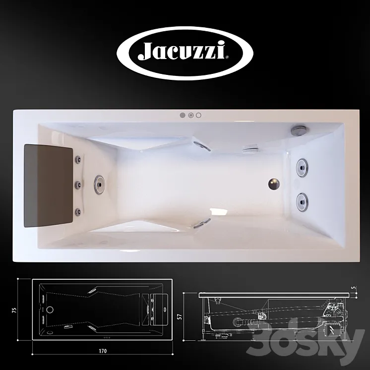 Jacuzzi MyWay 170 3D Model Free Download Jacuzzi MyWay 170 3D Model Free Download