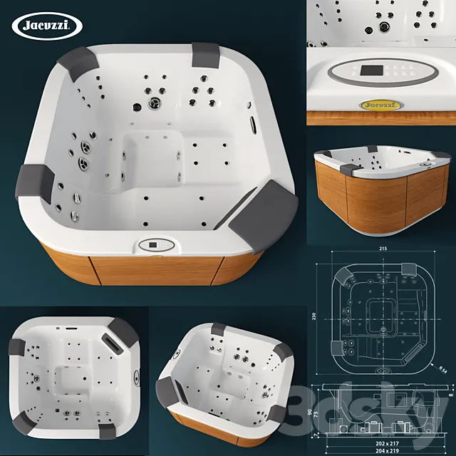 Jacuzzi Santorini Pro 3D Model