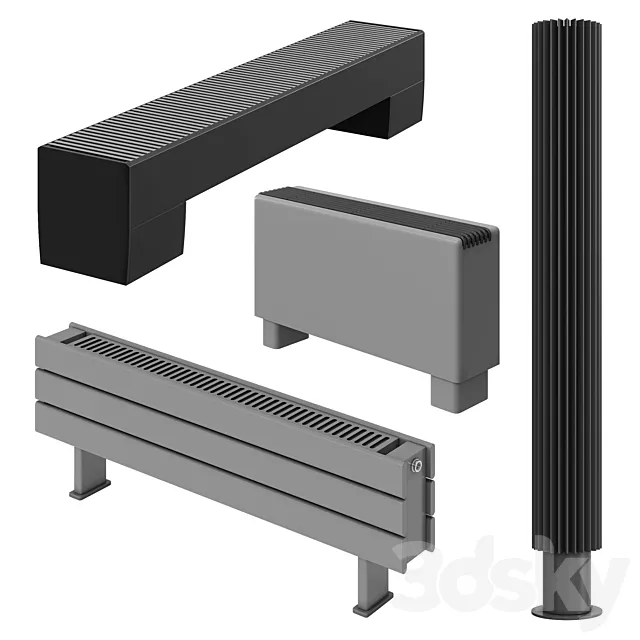 JAGA floor radiators 3DModel
