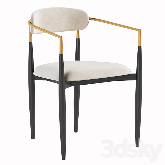 Jagger Dining Arm Chair 3D Model Jagger Dining Arm Chair 3D Model