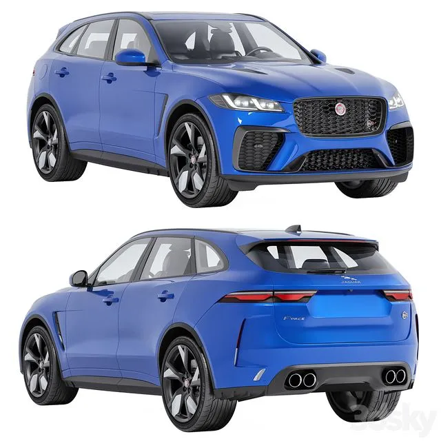 Jaguar F-Pace SVR 2023 3D Model
