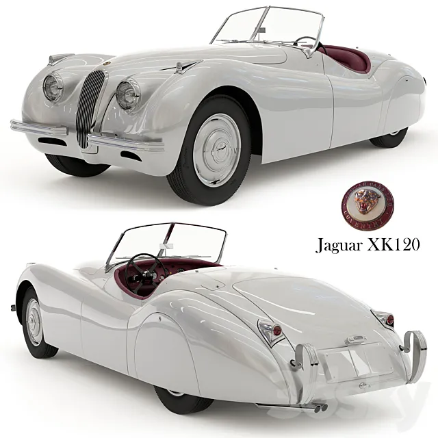 Jaguar XK120 3D Model