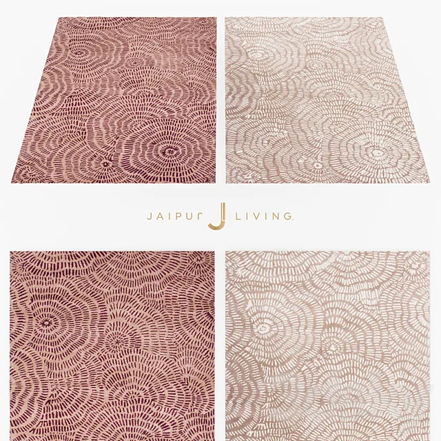 Jaipur Dotted Flower Rug From En Casa By Luli Sanchez 3D Model Jaipur Dotted Flower Rug From En Casa By Luli Sanchez 3D Model