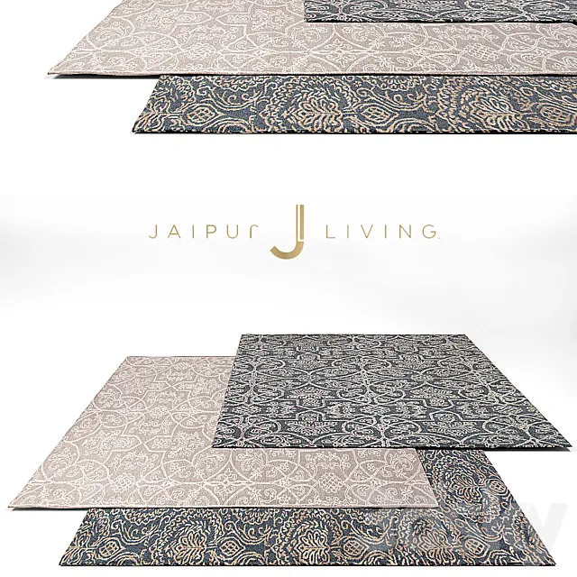 Jaipur Living Classic Rug Set 1 3D Model Jaipur Living Classic Rug Set 1 3D Model